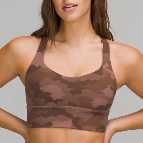 LULULEMON SPORTS BRA Free to Be Wild Camo Roasted Brown Multi LONGLINE 6 - Picture 2 of 2